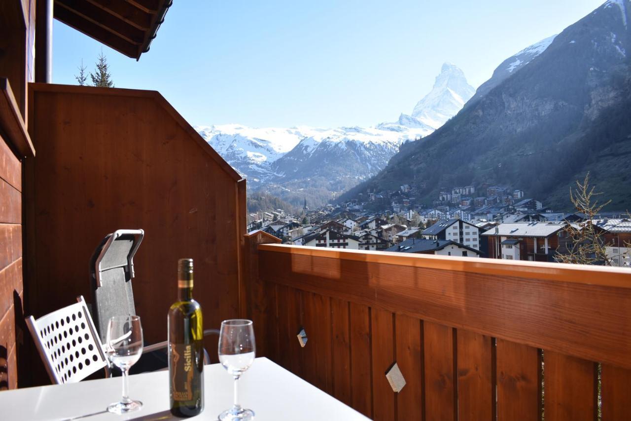 Wohnung In Zermatt Mit Postkarten Matterhornblick 외부 사진